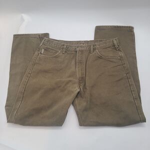 VTG-Carhartt B162 BRK Brown/Green 38x32 Flannel  Lined Cotton
